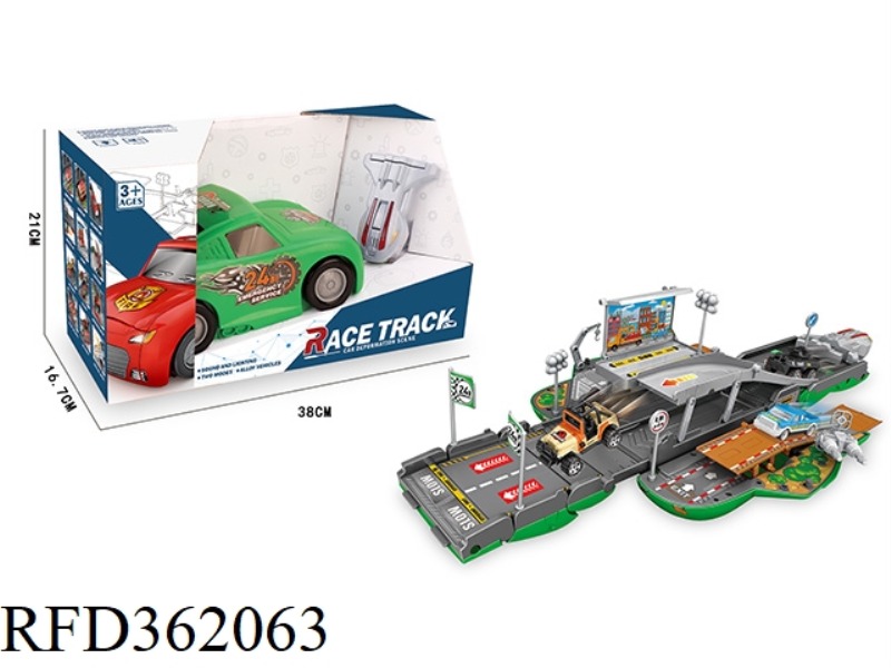 CITY ALLOY LIGHT AND MUSIC CATAPULT VS. TRACK DEFORMATION CAR