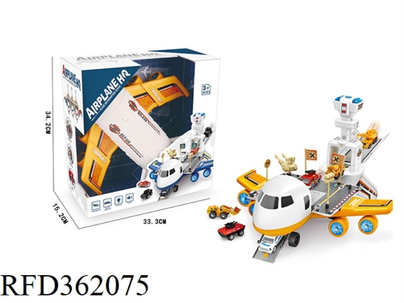 ENGINEERING ALLOY LIGHT MUSIC TRACK TAXI AIRCRAFT MOBILE HEADQUARTERS