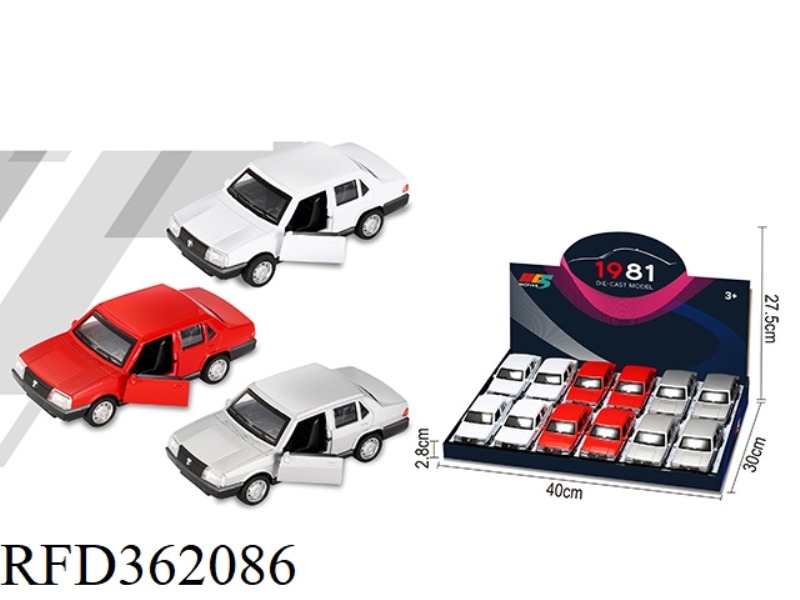 1:32 RETRO ALLOY CLASSIC CAR 12PCS