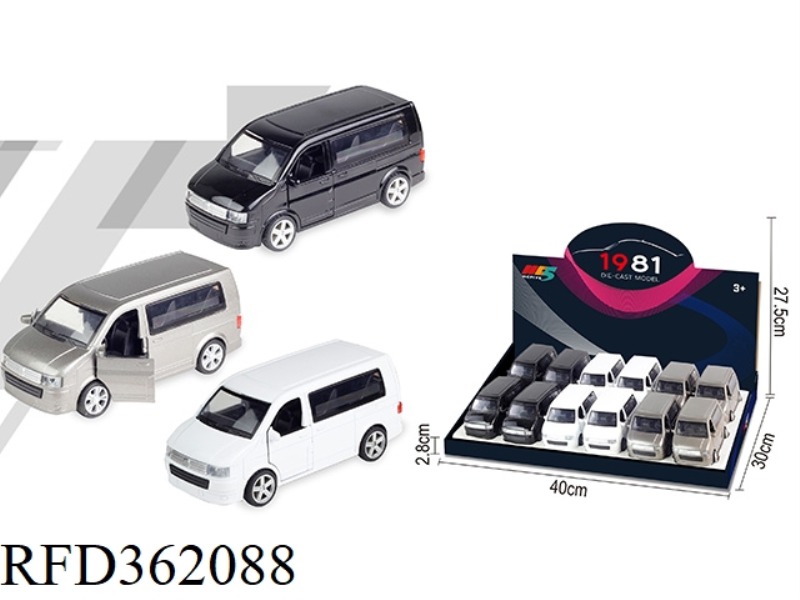 1:32 VOLKSWAGEN BUSINESS SIMULATION ALLOY CAR 12PCS