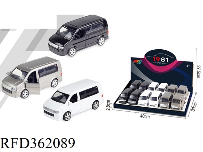 1:32 VOLKSWAGEN BUSINESS SIMULATION ALLOY CAR 12PCS