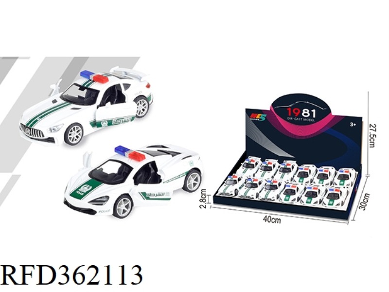 1:32 MERCEDES-BENZ GTR MCLAREN MIDDLE EAST POLICE CAR MIXED 12PCS