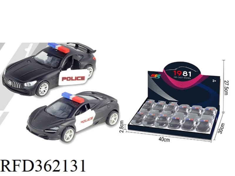 1:32 MERCEDES-BENZ GTR MCLAREN POLICE CAR MIXED 12PCS
