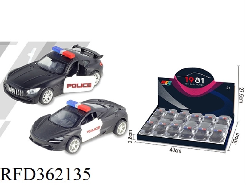 1:32 MERCEDES-BENZ GTR MCLAREN POLICE CAR MIXED 12PCS