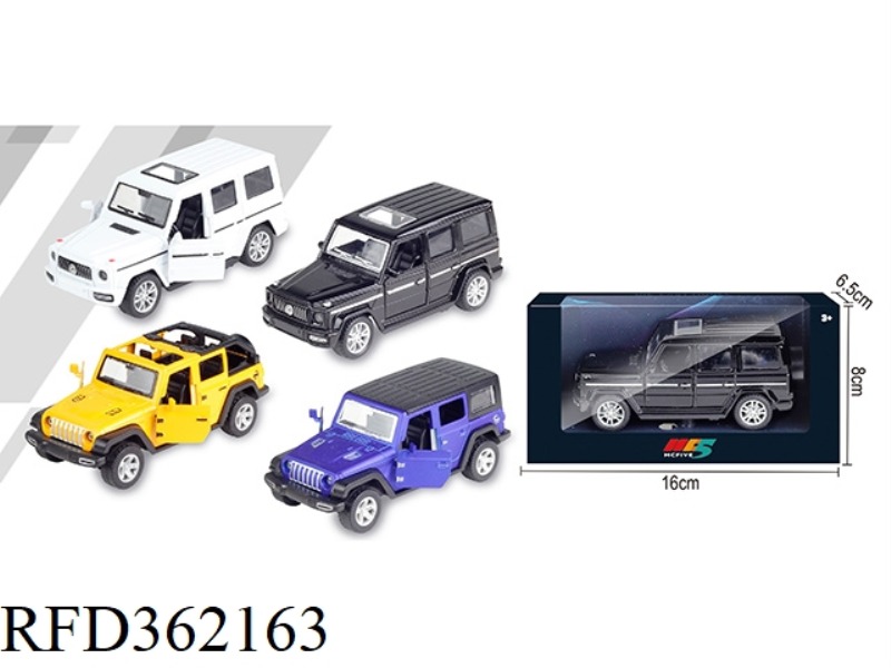 1:36 MERCEDES-BENZ G WRANGLER SIMULATION ALLOY CAR MIXED