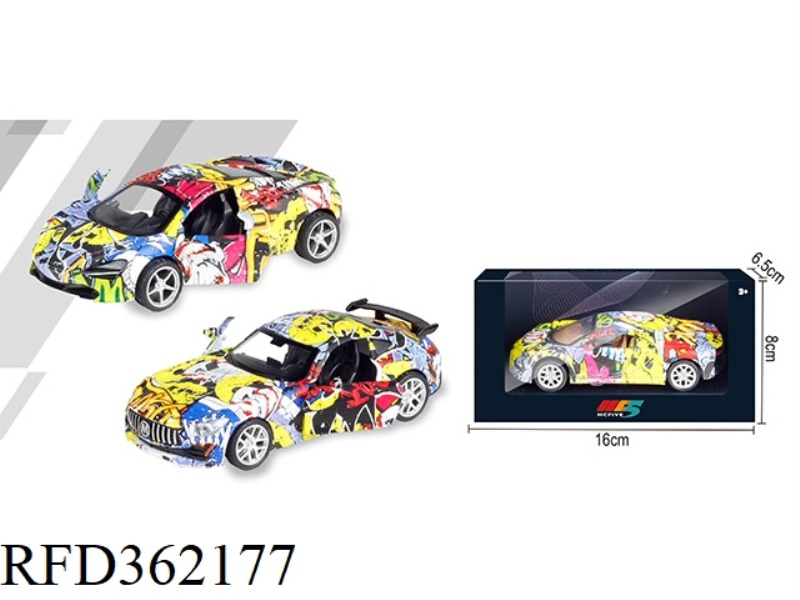 1:32 MERCEDES-BENZ MCLAREN GRAFFITI SIMULATION ALLOY CAR MIXED