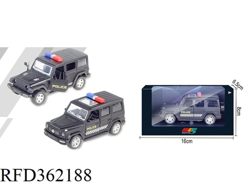 1:36 MERCEDES-BENZ G WRANGLER POLICE CAR SIMULATION ALLOY CAR MIXED