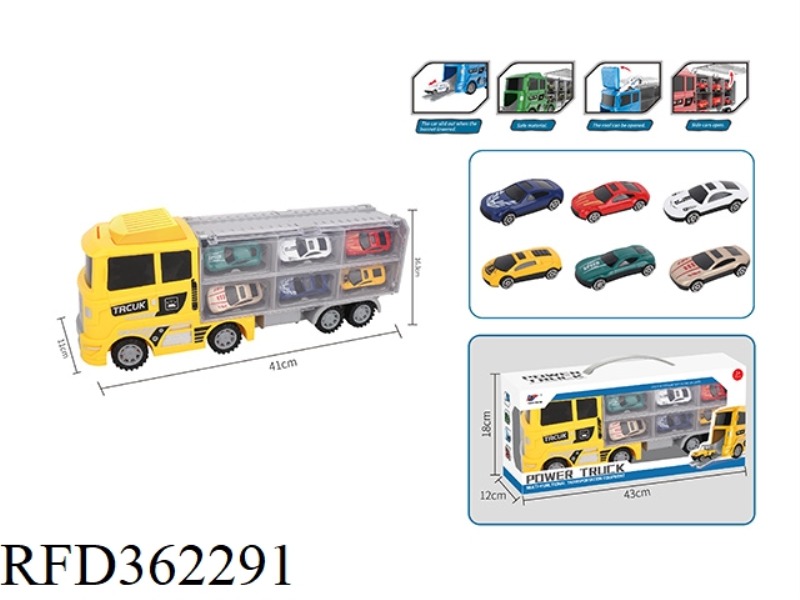 ENGINEERING CONTAINER TRUCK (COOPERATE WITH GOLD CAR)