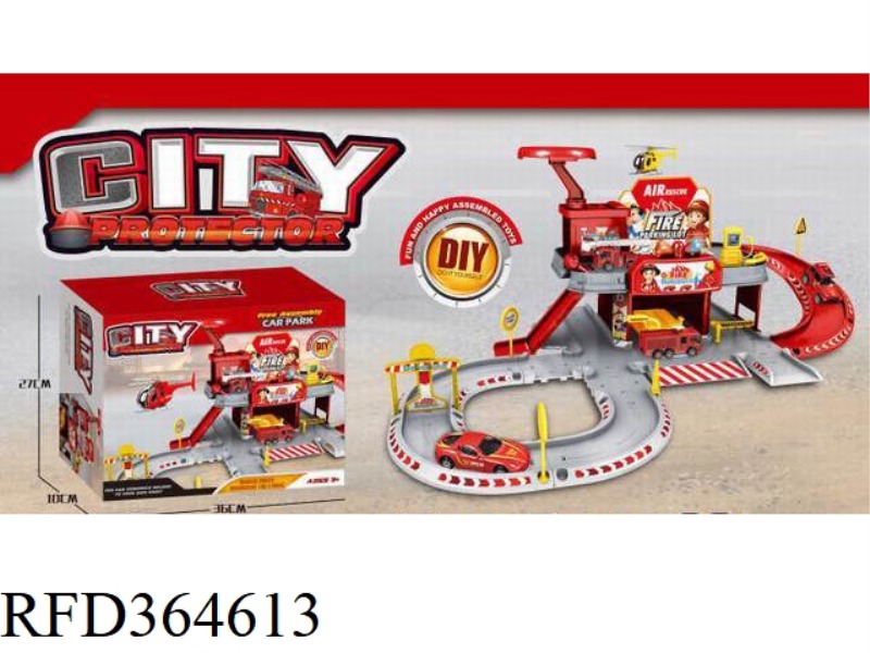 DIY BOTTLED FIRE PARKING LOT: 2 ALLOY CARS AND 1 ALLOY AIRPLANE