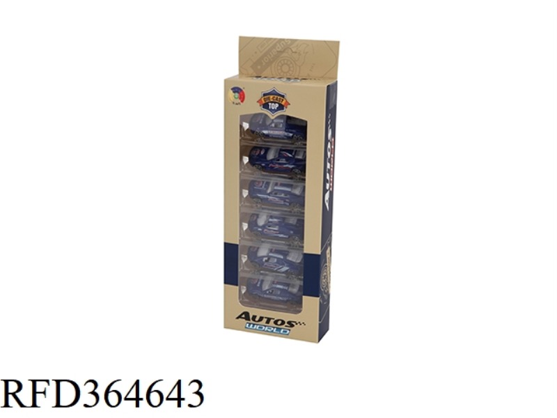 6 SIMULATION POLICE ALLOY CARS