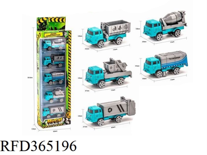 5 SETS OF ALLOY SANITATION STRIPS