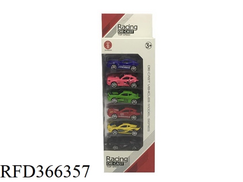 SIX 1:58 ALLOY SPORTS CAR