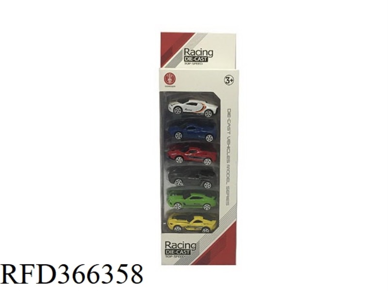 SIX 1:64 ALLOY SPORTS CAR