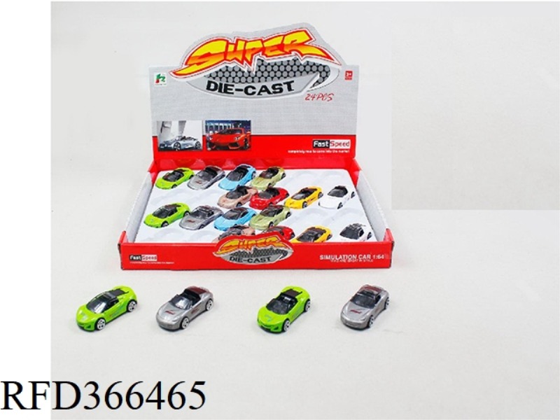 SIMULATION SLIDING ALLOY CAR 24PCS