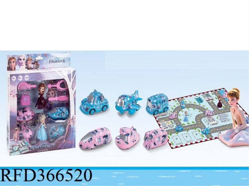 FROZEN ALLOY PULL BACK CAR (WITH CARPET)