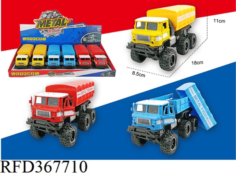 THE FORMER SOVIET UNION TRUCK OPENS THE DOOR AND PULLS BACK TO TRANSPORT 6PCS