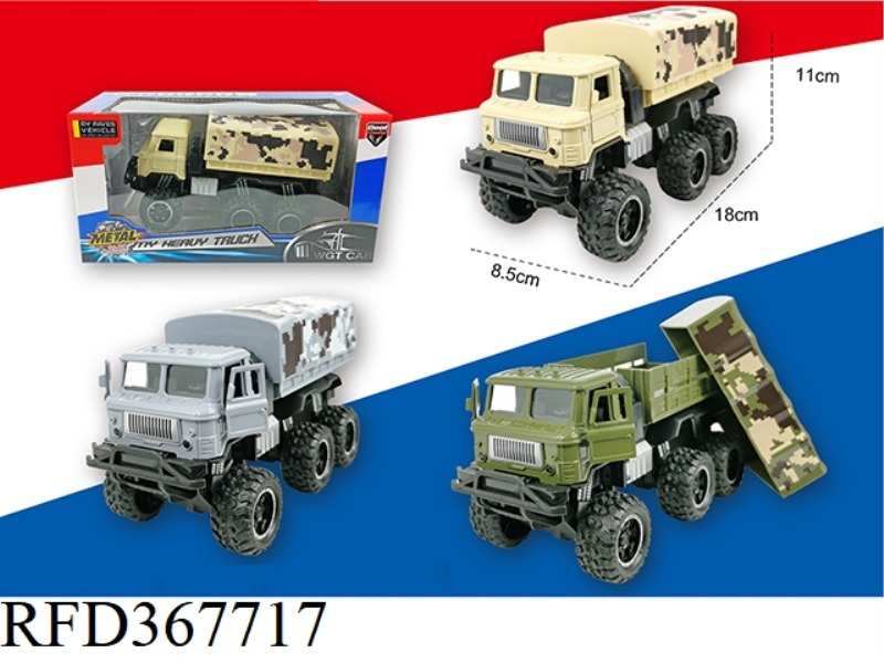 THE FORMER SOVIET UNION TRUCK OPEN DOOR PULL BACK ARMY TRUCK TRANSPORTER