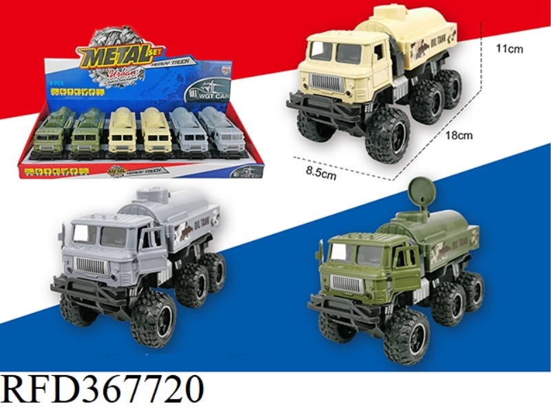 FORMER SOVIET UNION TRUCK OPEN DOOR PULL BACK ARMY TRUCK TANK TRUCK 6PCS