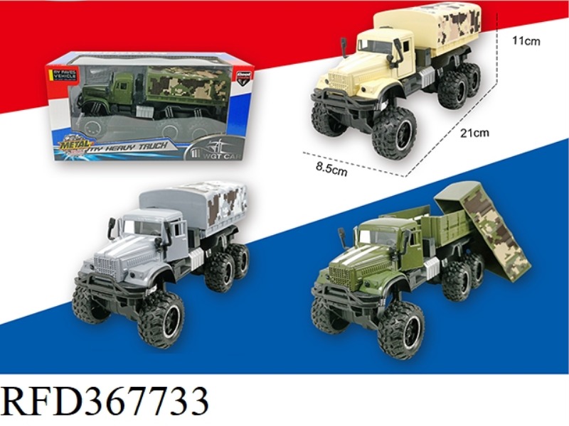 CLAAS OPEN DOOR PULL BACK ARMY TRUCK TRANSPORTER