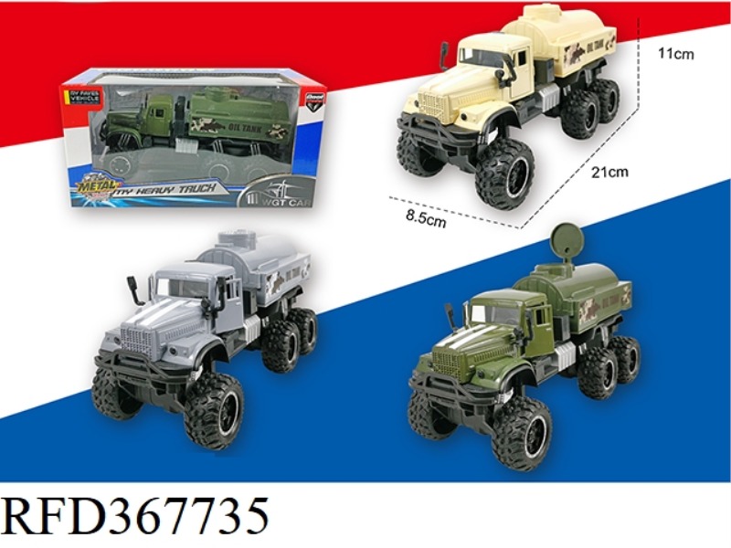 KLASS OPEN DOOR PULL BACK ARMY TRUCK TANK TRUCK
