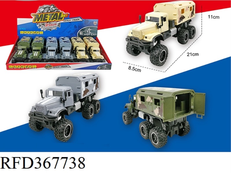 CLAAS OPEN DOOR PULL BACK ARMY CARD MEDICAL VEHICLE 6PCS