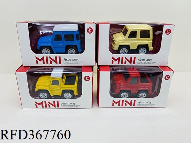 ALLOY Q VERSION PULL BACK PICKUP FOUR ASSORTED