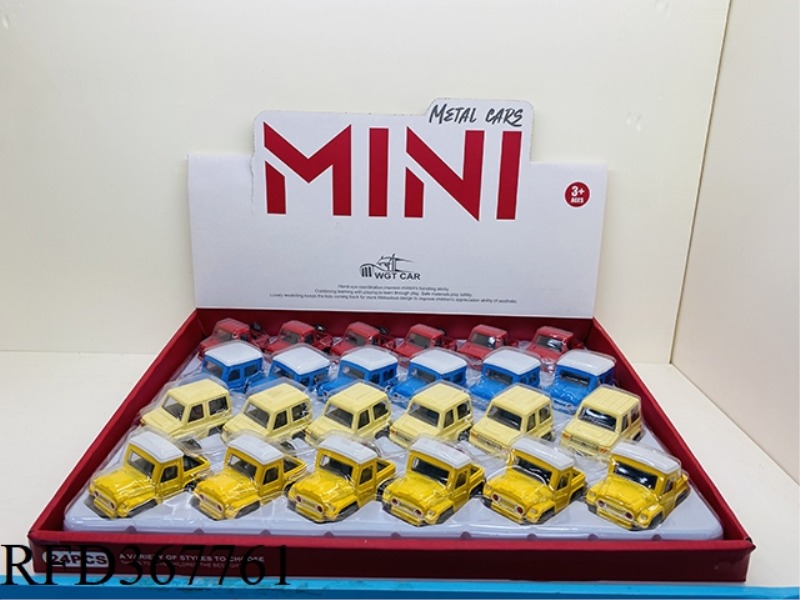 FOUR TYPES OF ALLOY Q-VERSION PULL BACK PICKUPS (24 PCS/DISPLAY BOX)