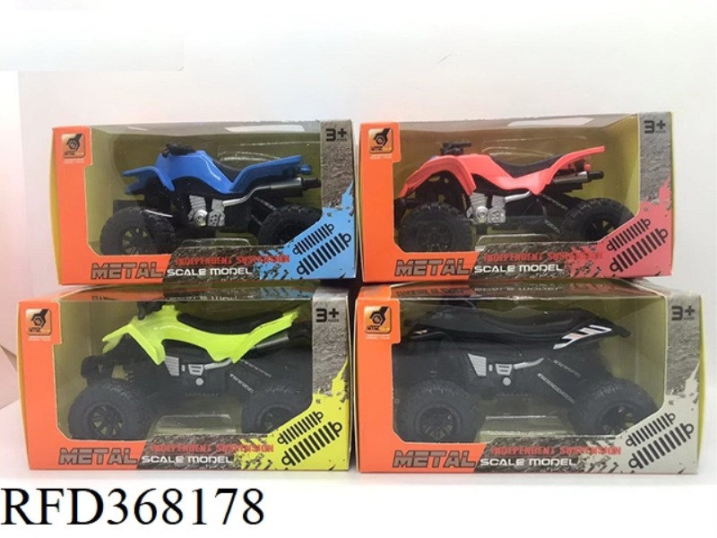 ALLOY PULL BACK BEACH MOTORCYCLE-WITH SHOCK ABSORBER