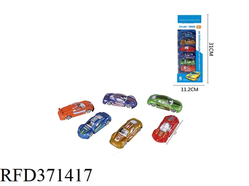 1:64 CONCEPT CAR A TYPE SLIDING ALLOY CAR SIX PACKS (RUSSIAN VERSION)