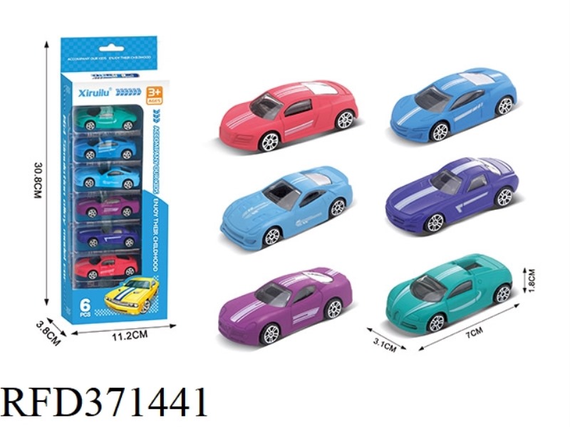 1:64 SLIDING ALLOY CAR SIX PACKS (LIMITED EDITION SPORTS CAR)