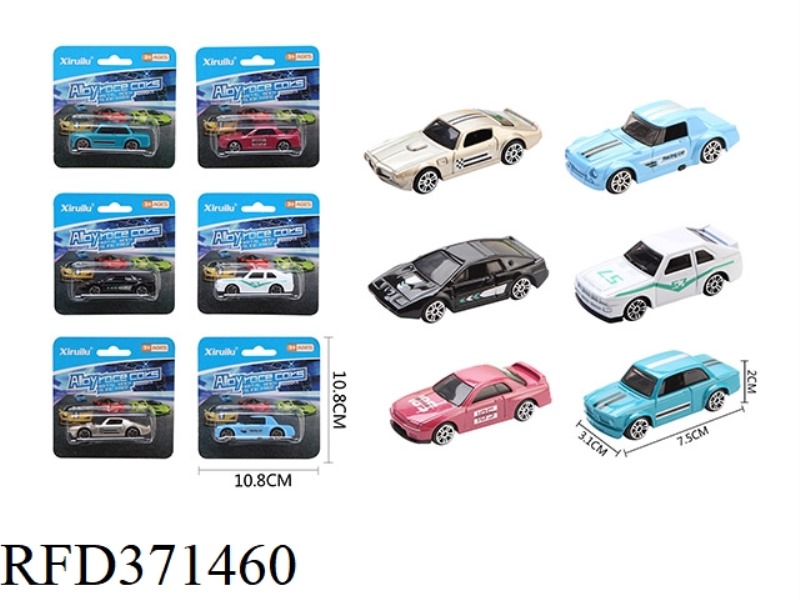 1:64 SLIDING ALLOY CAR SINGLE PACK (RETRO FAMOUS CAR)