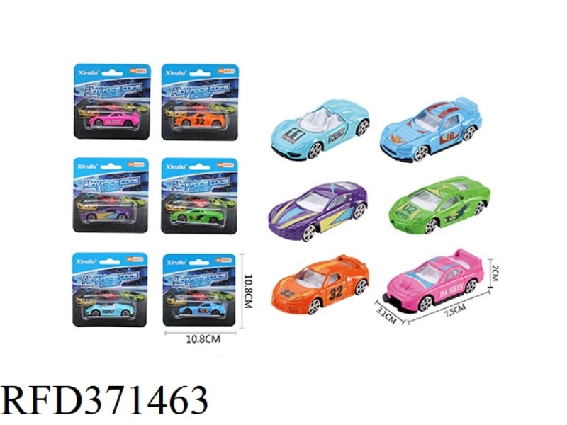 1:64 SLIDING ALLOY CAR SINGLE PACK (SPORTS CAR)