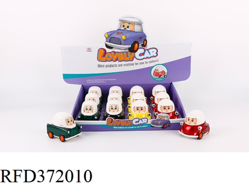 Q VERSION HELMET ALLOY CAR (12PCS)