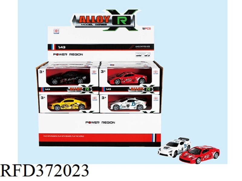 PRINTED ZINC ALLOY CAR (18PCS)