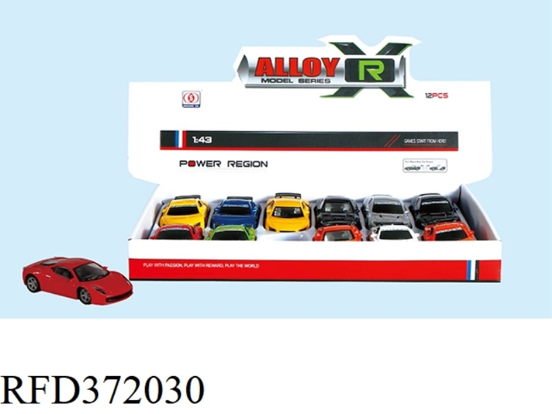 SIMULATION ALLOY CAR (12PCS)