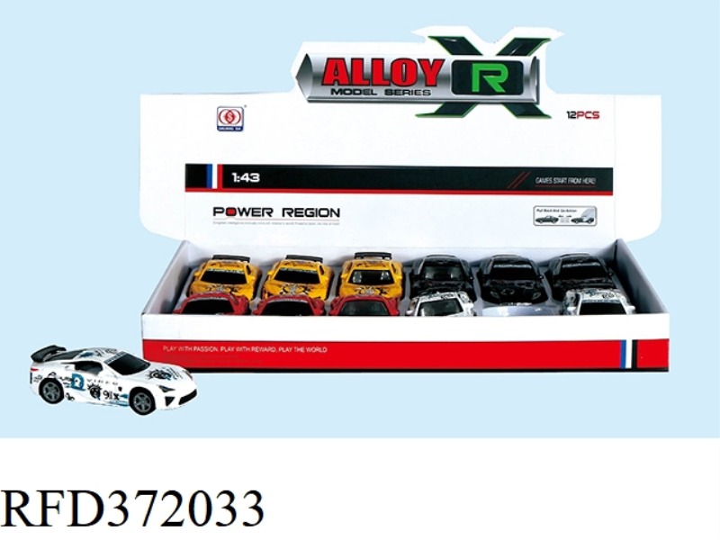 PRINTED ZINC ALLOY CAR (12PCS)