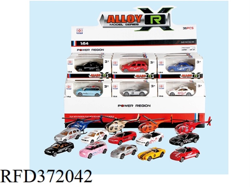 PRINTED ZINC ALLOY CAR (36PCS)