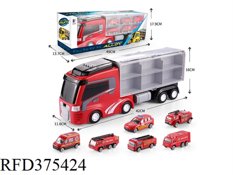 ALLOY CAR DOUBLE-SIDED STORAGE LARGE TRACTOR