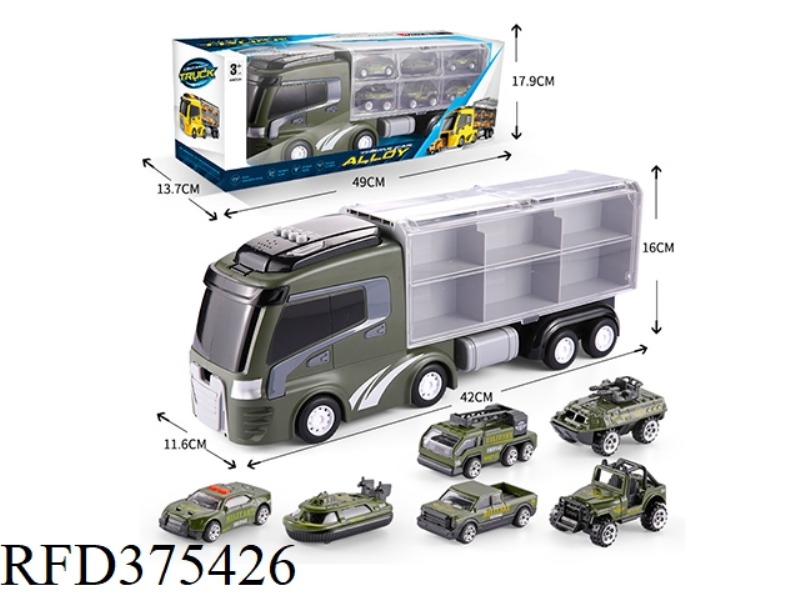 ALLOY CAR DOUBLE-SIDED STORAGE LARGE TRACTOR