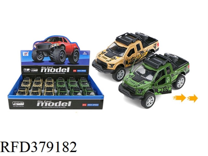 1:32 DIE-CAST CAR, PULL BACK TO OPEN THE DOOR (12PCS)