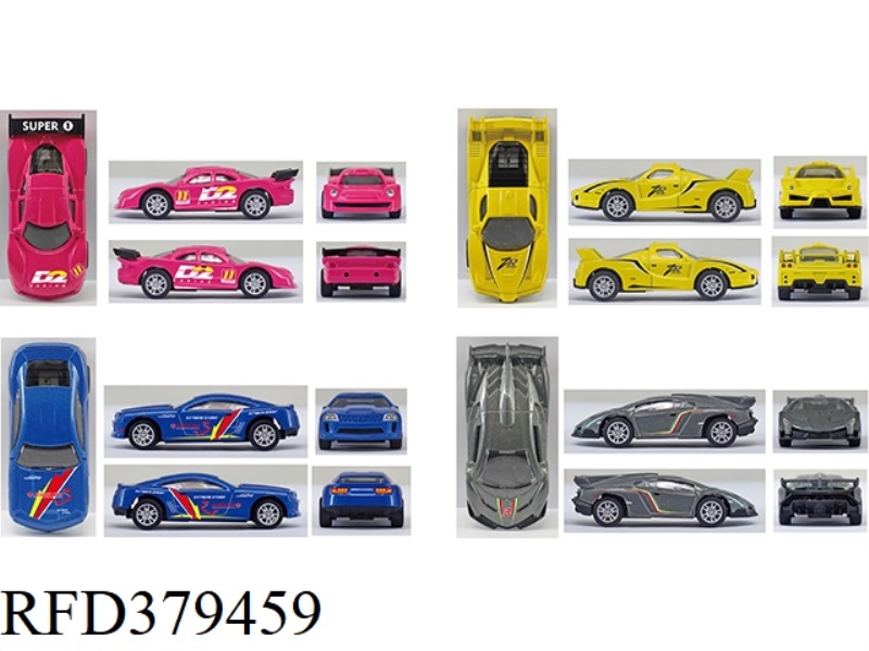 1:43 ALLOY PULL BACK SPORTS CAR 24PCS