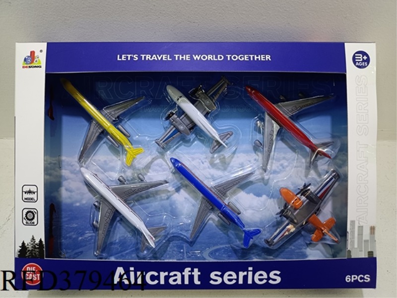 6PCS ALLOY TAXIING SMALL PLANE