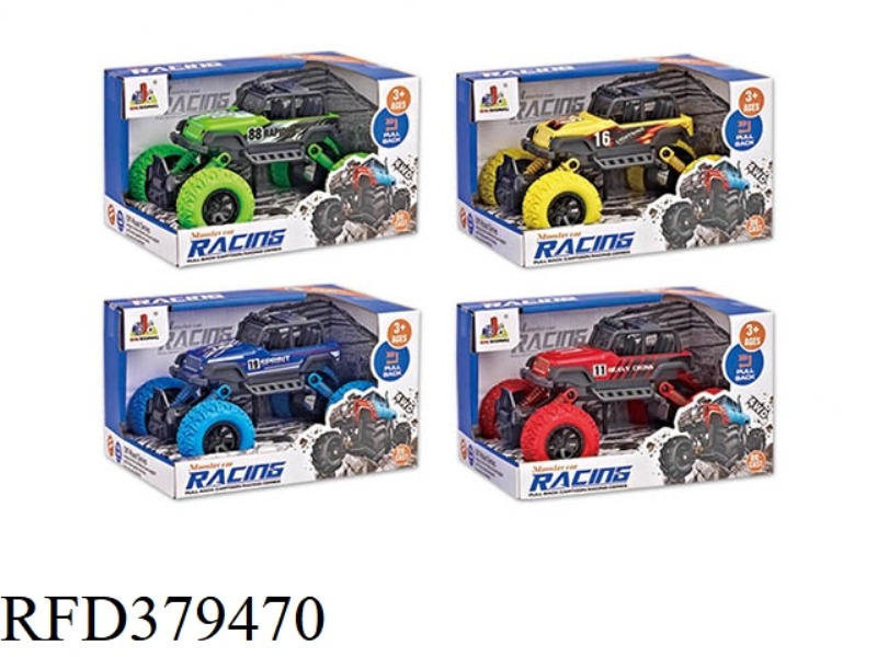 ALLOY DOUBLE PULL BACK CLIMBING JEEP