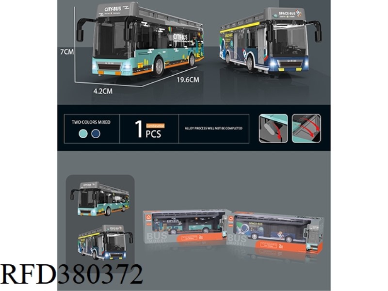 ALLOY BUS LIGHTS AND MUSIC PULL BACK
