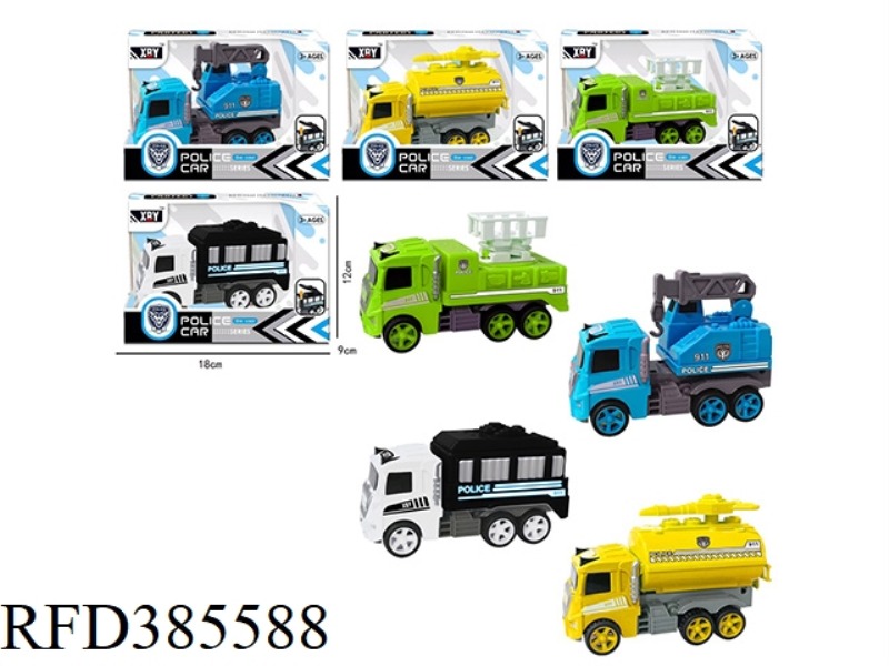 ALLOY FRICTION POLICE CAR