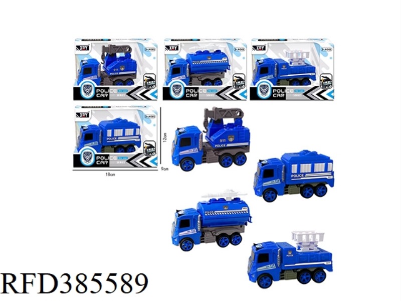ALLOY INERTIAL SIMULATION POLICE CAR