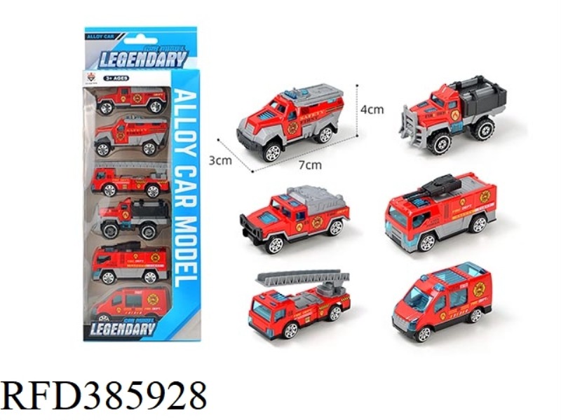 ALLOY SLIDING FIRE FIGHTING 6 PACKS
