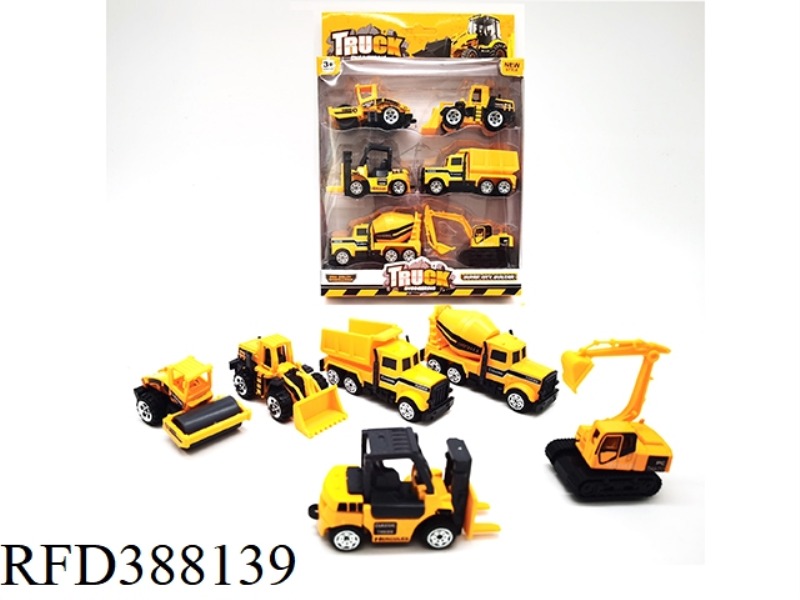 6 ALLOY SLIDING ENGINEERING VEHICLES