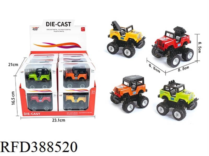 4 ALLOY SPRING STUNT INERTIAL JEEP 12PCS