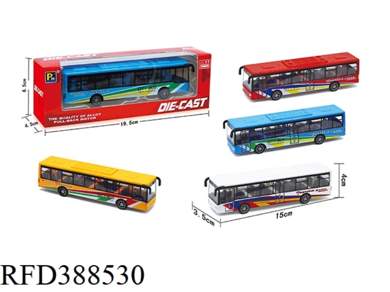 4-COLOR ALLOY PULL BACK BUS